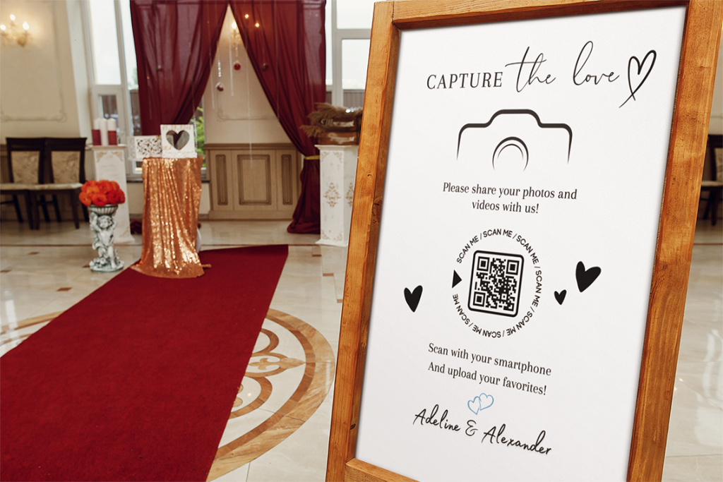 wedding photo qr code